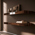 Floating Slab Shelf — Solid Walnut Floating Shelf