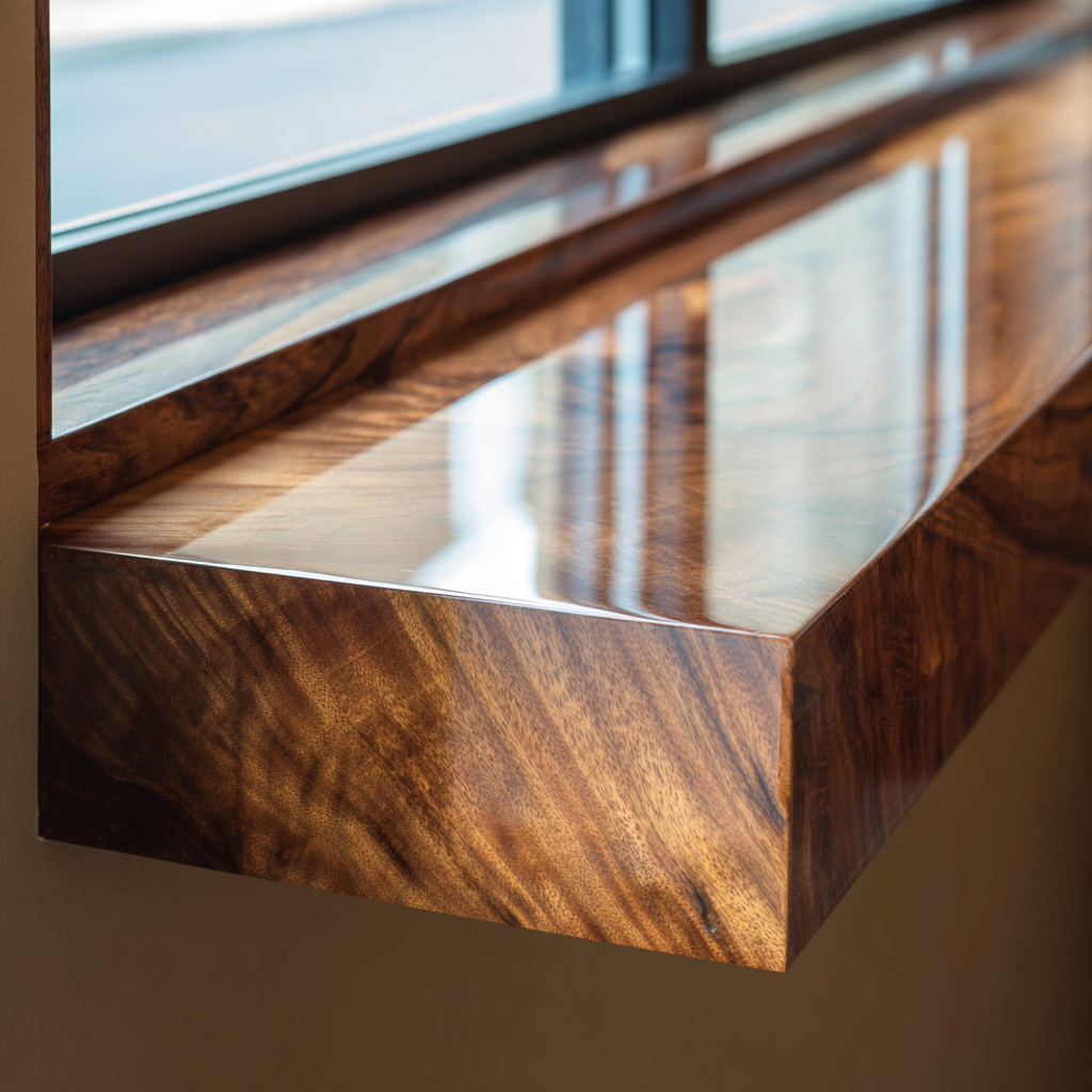 Floating Slab Shelf — Solid Walnut Floating Shelf